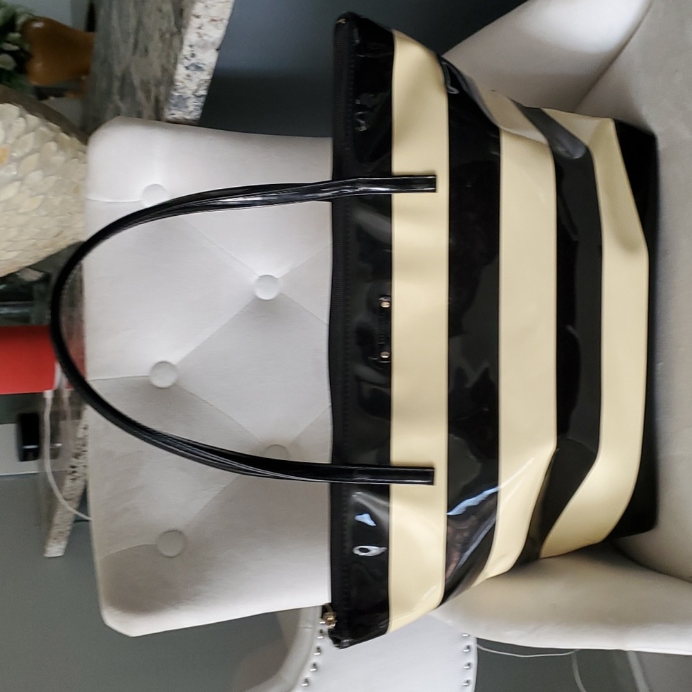 Kate spade penn valley sophie cream black tote bag - Picture 3 of 13
